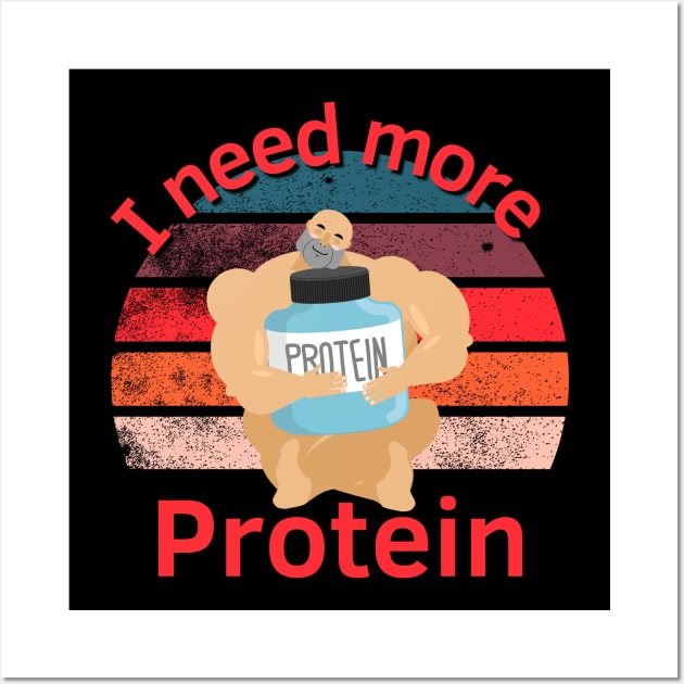 I need more Protein Wall Art by Statement-Designs